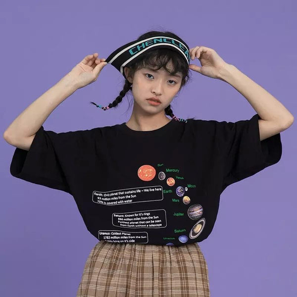 Solar System Planets T-Shirt 🌎 - Sour Puff Shop