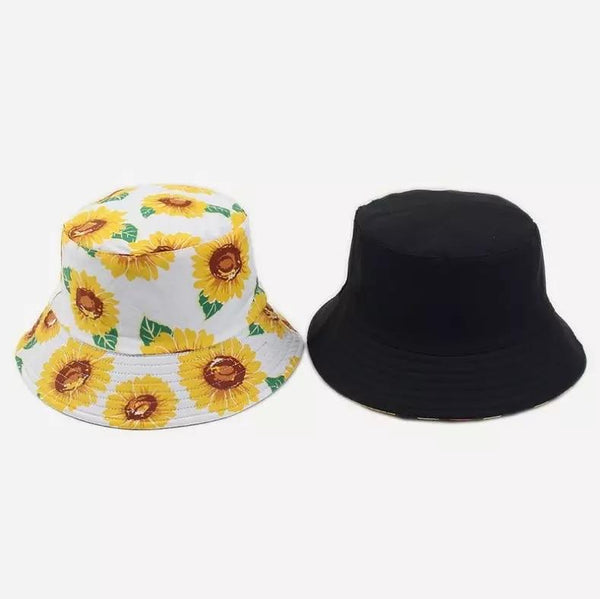 Sunflower reversible bucket hat 🌻💛 - Sour Puff Shop
