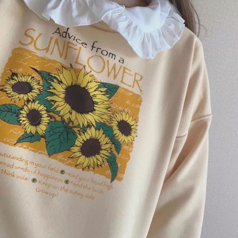 Sunflower Sweatshirt 🌻 - Sour Puff Shop