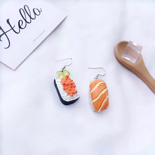 Sushi salmon earrings 🍣💕 - Sour Puff Shop