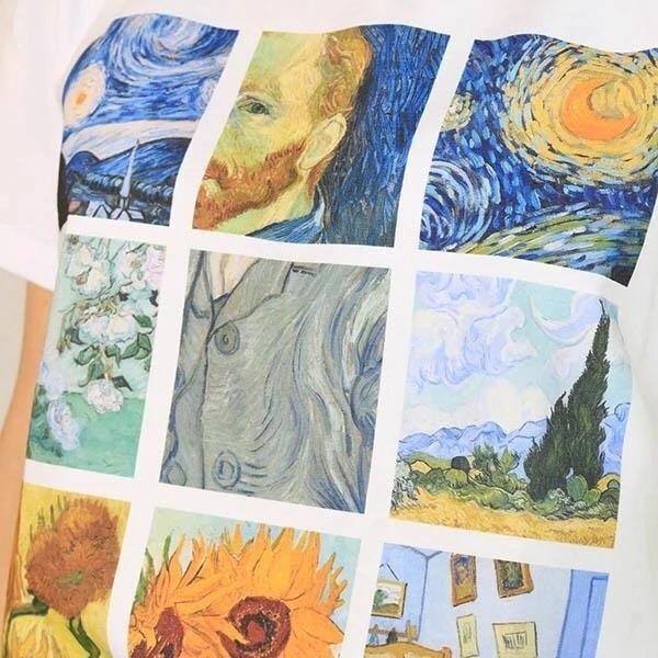 Vincent Van Gogh Collage T-Shirt - Sour Puff Shop