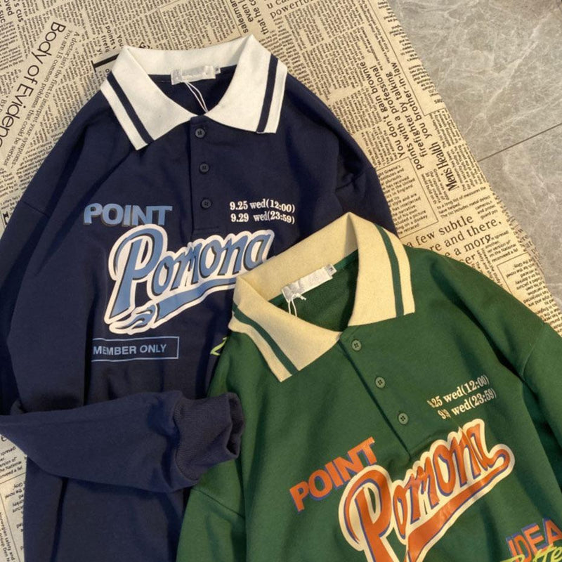 Vintage Collar Pomona Sweatshirt 🎞 - Sour Puff Shop
