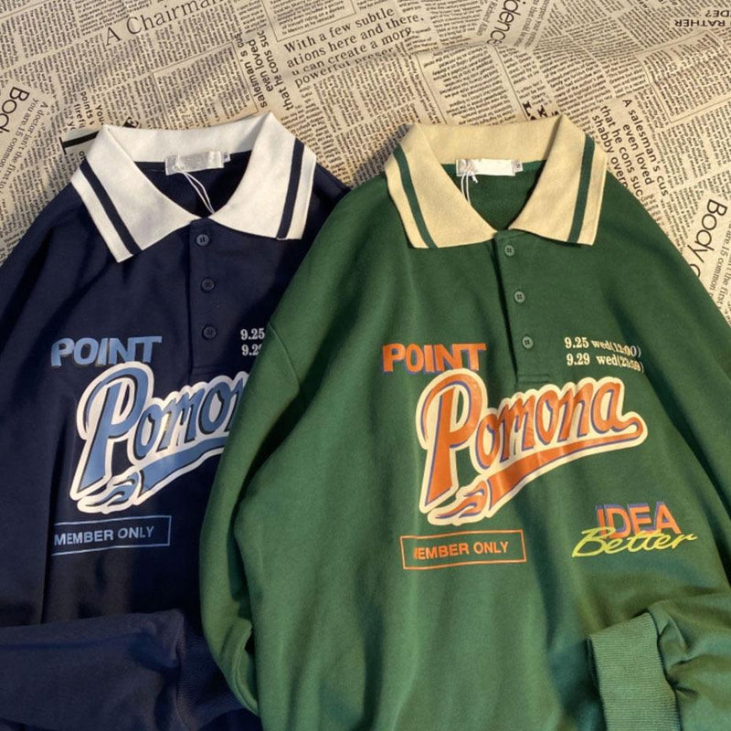 Vintage Collar Pomona Sweatshirt 🎞 - Sour Puff Shop